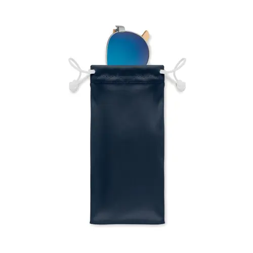 Occhiali da sole con aste in bambù e lenti UV400 colorate e specchiate in astuccio