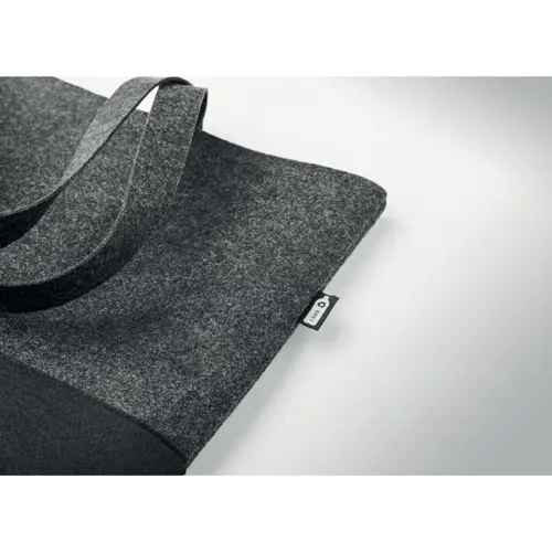 Shopper in feltro e RPET con manici lunghi 55x15x39cm