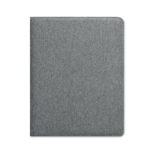 Cartella in RPET con blocco appunti in formato A4 e scomparti interni