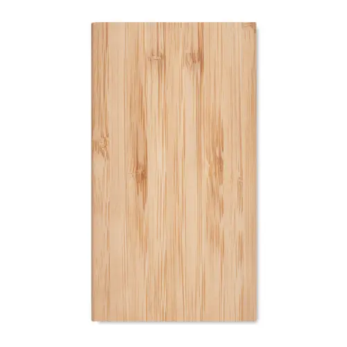 Power bank in bambù con pannello solare da 4000mAh