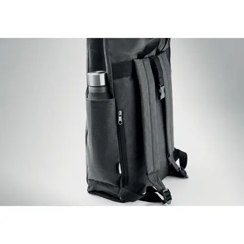 Zaino in poliestere 600D RPET con chiusura rolltop da 5kg 28x13x50cm
