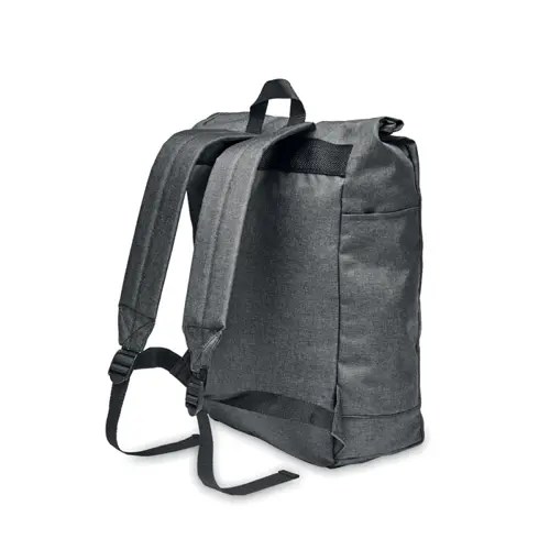 Zaino in poliestere 600D RPET con chiusura rolltop da 5kg 28x13x50cm