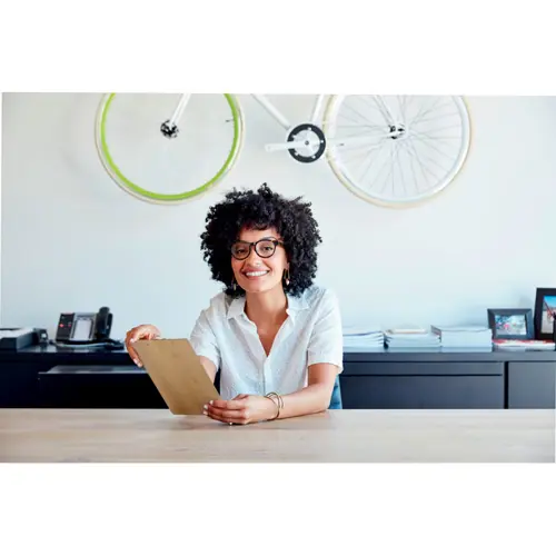 Cartellina A4 porta blocco per appunti in bambù 32.7x22.4x0.4 CM