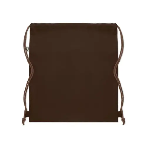 Sacca in cotone riciclato con finiture colorate e chiusura a coulisse de 220gr 38X42cm