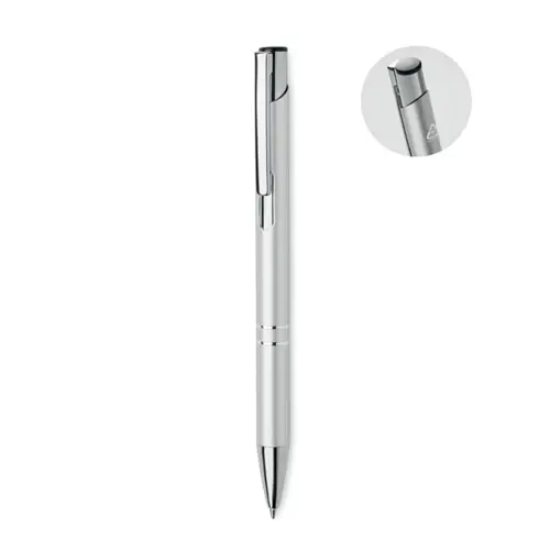 Penna a sfera in alluminio riciclato refill blu