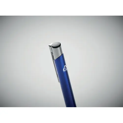 Penna a sfera in alluminio riciclato refill blu