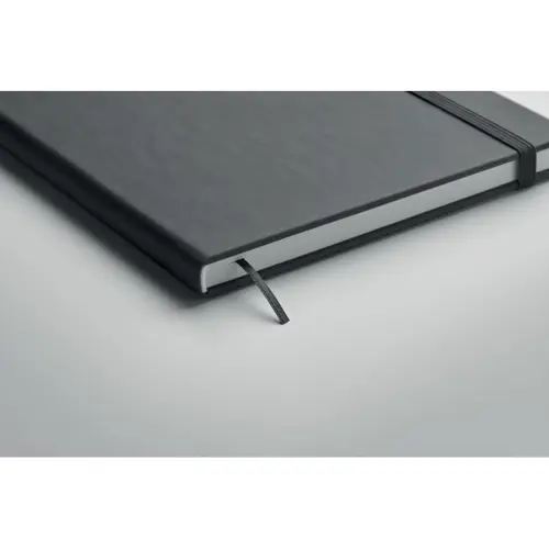 Block note A5 con copertina rigida in PU e pagine a righe in carta riciclata prodotto in Europa