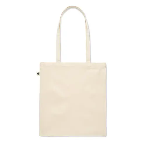 Shopper in cotone biologico con manici lunghi da 180gr 38X42cm