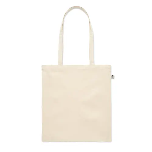 Shopper in cotone biologico con manici lunghi da 180gr 38X42cm