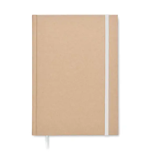 Block notes A5 pagine a righe e copertina rigida in carta riciclata prodotto in Europa