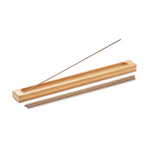 Set di incenso supporto in bambù comprende 10 bastoncini d'incenso profumati  al legno di sandalo - GZ22039846