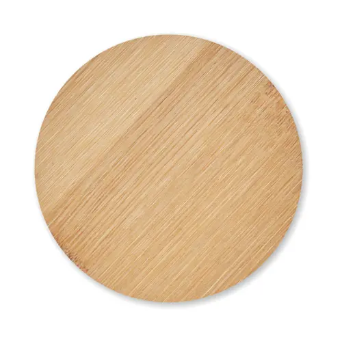 Candela di cera vegetale fragranza vaniglia 160g con supporto di bambù