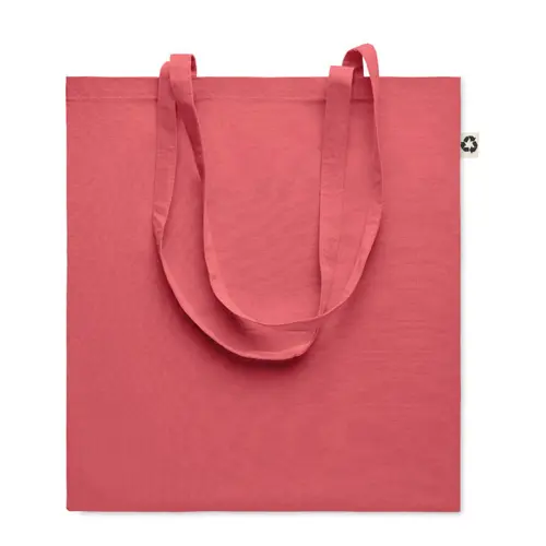 Shopper in cotone riciclato in vari colori con manici lunghi da 140gr 38X42cm