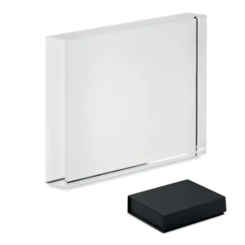 Fermacarte in cristallo 9X2X13CM in scatola regalo 