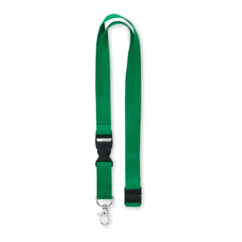 Lanyard in cotone con fibbia removibile e chiusura di sicurezza