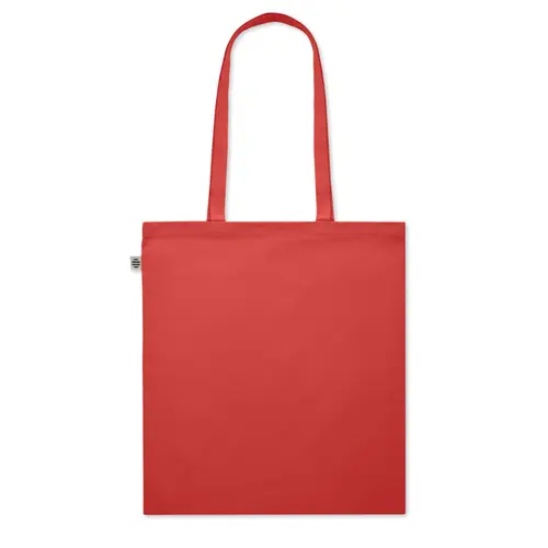 Shopper in cotone biologico con manici lunghi da 180g 38x42cm