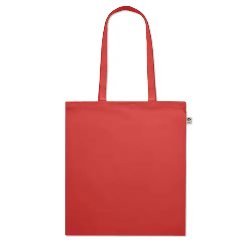 Shopper in cotone biologico con manici lunghi da 180g 38x42cm