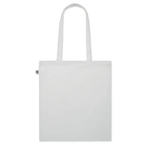 Shopper in cotone biologico con manici lunghi da 180g 38x42cm