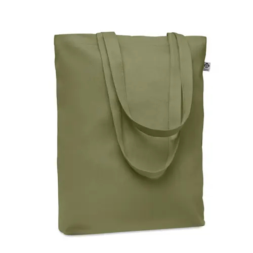 Shopper in tela biologica con manici lunghi da 270g 38x9x42cm