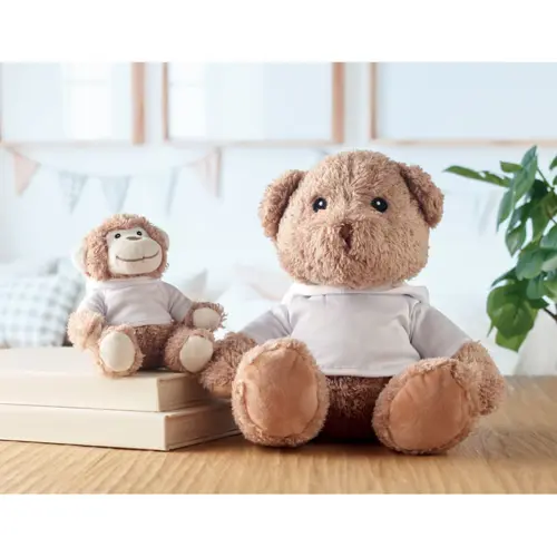 Peluche a forma di orso con felpa