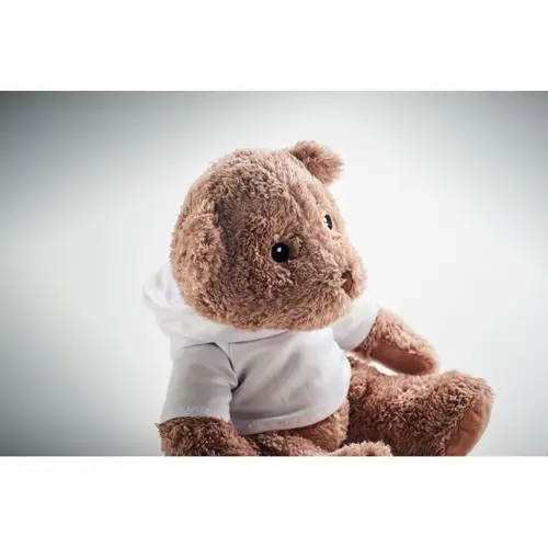 Peluche a forma di orso con felpa