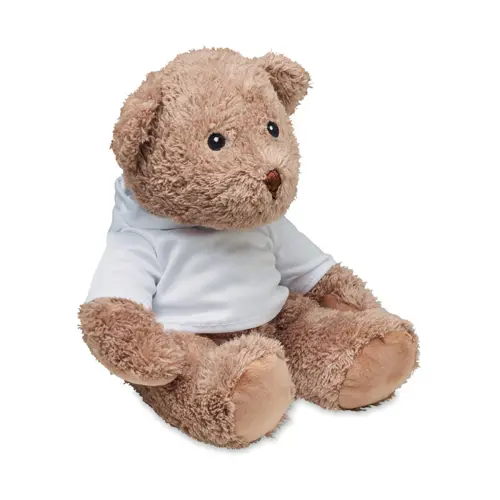 Peluche a forma di orso con felpa