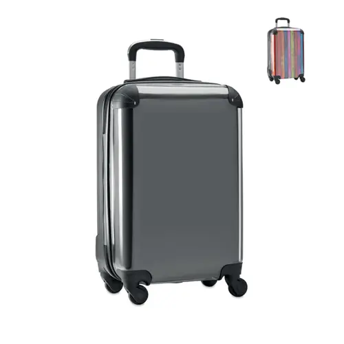 Trolley in ABS e PC  con parte frontale totalment epersonalizzabile 35X22X57CM