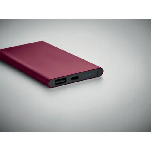 Power bank in alluminio riciclato con porta di tipo-C da 4000mAh 