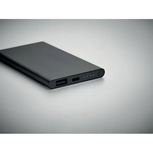 Power bank in alluminio con porta di tipo-C da 4000mAh 
