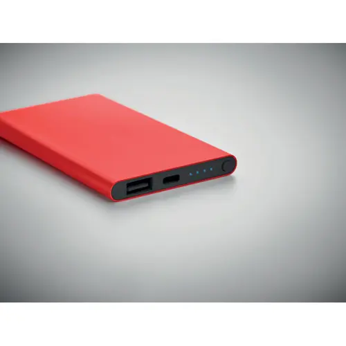 Power bank in alluminio con porta di tipo-C da 4000mAh 