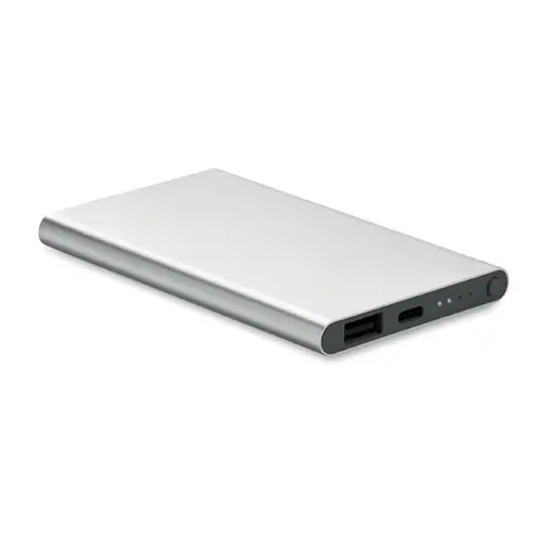 Power bank in alluminio con porta di tipo-C da 4000mAh 