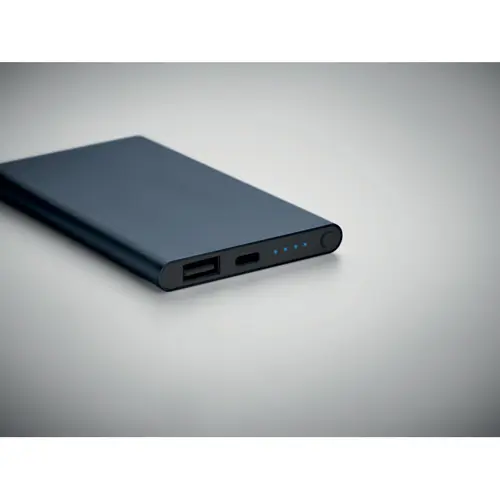 Power bank in alluminio con porta di tipo-C da 4000mAh 