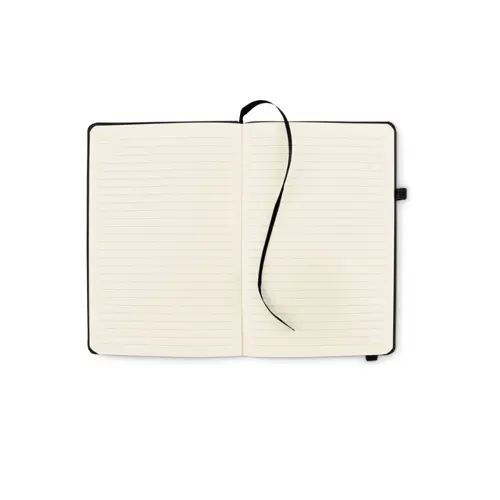 Block notes A5 con copertina rigida in PU riciclato 96 fogli pagine a righe in carta riciclata