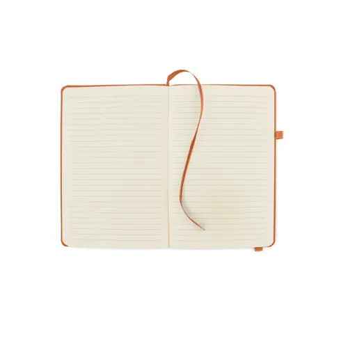 Block notes A5 con copertina rigida in PU riciclato 96 fogli pagine a righe in carta riciclata