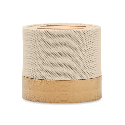 Cassa Wireless 5.0 in RPET e bambù con luce led