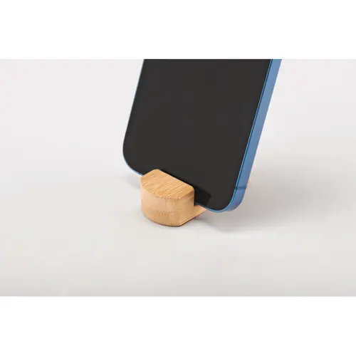Mini supporto per telefono in legno bambù