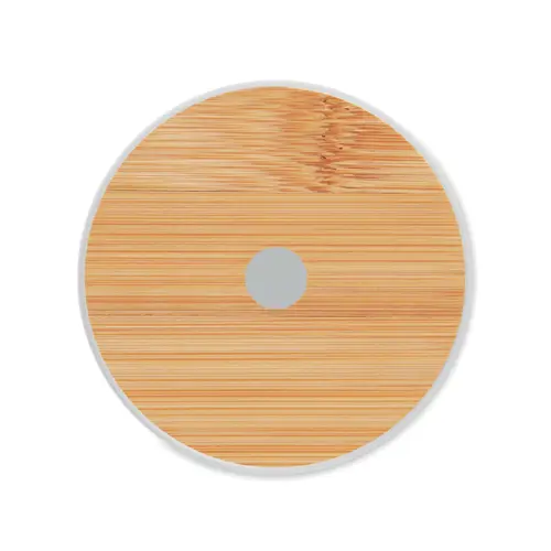 Barattolo da cocktail in vetro con coperchio in bambù e cannuccia in acciaio inox da 450ml ideale per sublimazione