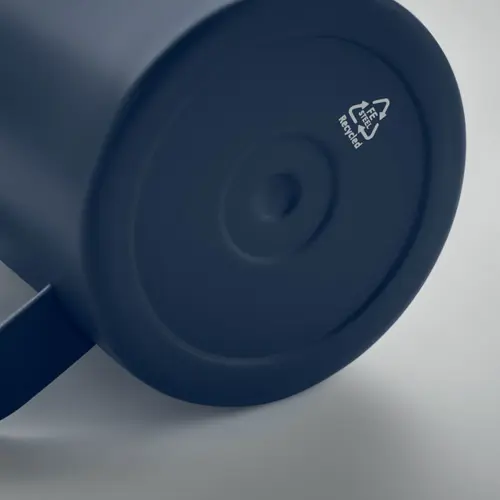 Tazza in acciaio inox riciclato a doppio strato con coperchio da 300ml