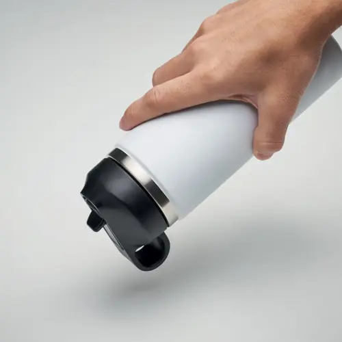 Borraccia a doppio strato in acciaio inox riciclato e tappo con cannuccia integrata da 500ml