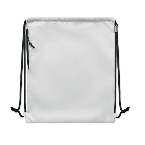 Sacca Grande in poliestere in 300D RPET con tasca esterna laterale con cerniera 40x48cm