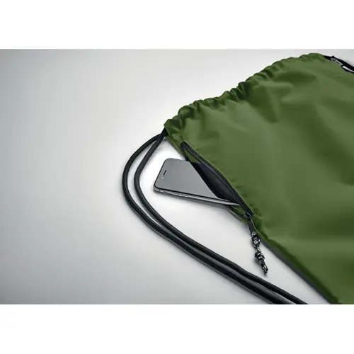 Sacca Grande in poliestere in 300D RPET con tasca esterna laterale con cerniera 40x48cm