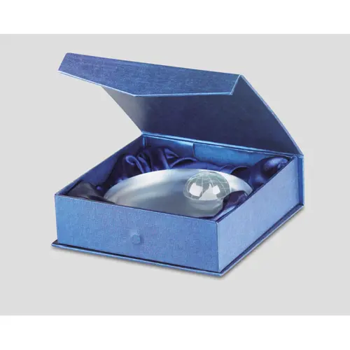 Fermacarte in vetro rotondo