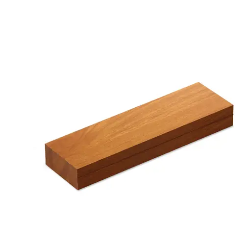 Penna a sfera in metallo multifunzione con luce e puntatore laser e meccanismo a rotazione in scatola di legno e refill blu