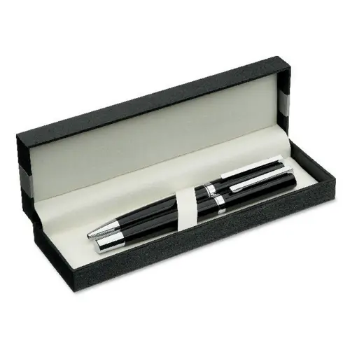 Set con penna twist e penna roller refill blu in confezione regalo
