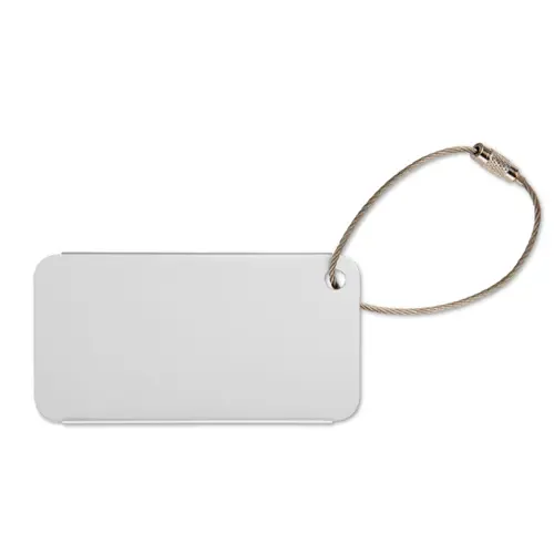 Etichetta da bagaglio in alluminio 80x40mm