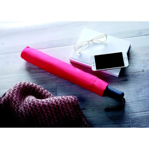 Ombrello pieghevole con struttura in acciaio placcata zinco e manico in ABS gommata ø930x470mm