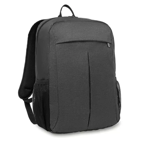 Zaino porta pc da 15'' in poliestere 360D con tasche a rete laterali e aggancio trolley
