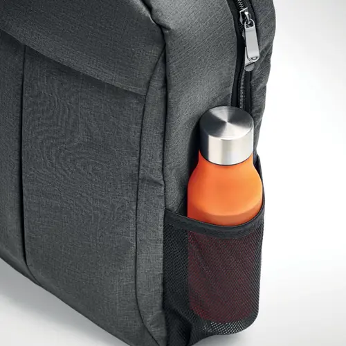 Zaino porta pc da 15'' in poliestere 360D con tasche a rete laterali e aggancio trolley