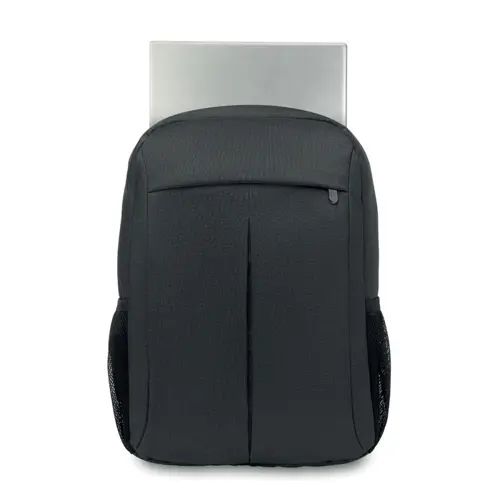 Zaino porta pc da 15'' in poliestere 360D con tasche a rete laterali e aggancio trolley
