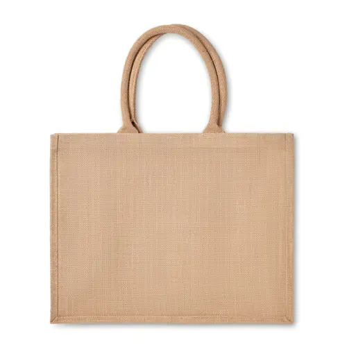 Shopper in juta con interno laminato 40x17x32cm